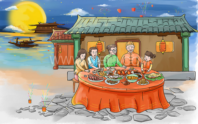 賞中秋圓月享美好時光，企鵝糧油機械祝您中秋團圓快樂(圖2)